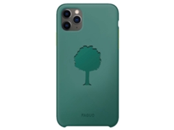 Capa Recycletek Padrão Eucalipto para iPhone 12 Mini MUVIT Plástico Anti-Choque Verde