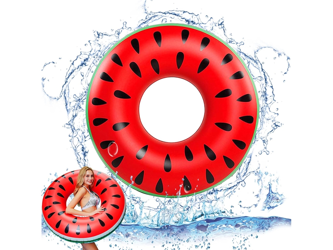 Boia Inflável para Adultos, Formato de Melancia, 120 Cm AQUAFORGE