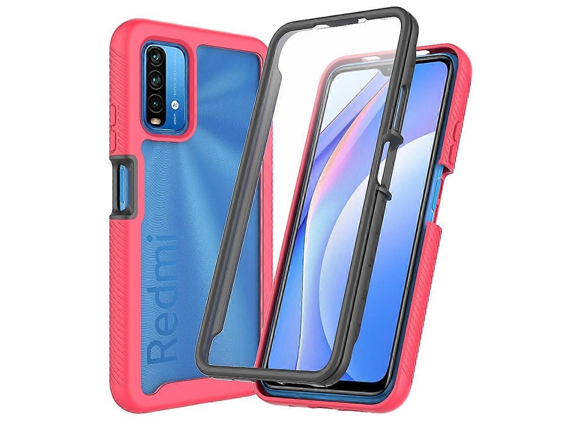 Capa Protetora Híbrida À Prova De Choque Para Xiaomi Poco M3 / Redmi Note 9 4g Com Estampa De Céu Estrelado (azul Celeste)