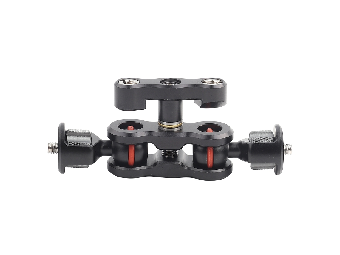 Multi Function Dual Ball Head Hot Shoe Magic Arm Mount Adapter Camera Accessory LAXISCREED