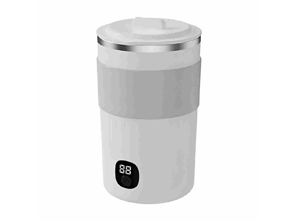 Gerador de vapor magnético automático com indicador de temperatura LED, em aço inoxidável 304, com carregamento tipo C. Ideal para uso em casa, na mesa de trabalho e em acampamentos.