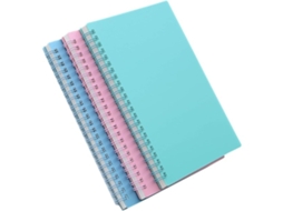 Lurelia Bloco De Notas Com Capa Dura, Em Espiral, Com Cadeado, Pautado, Com Papel Grosso, Pacote Com 3, A5, 14,5 X 21 Cm