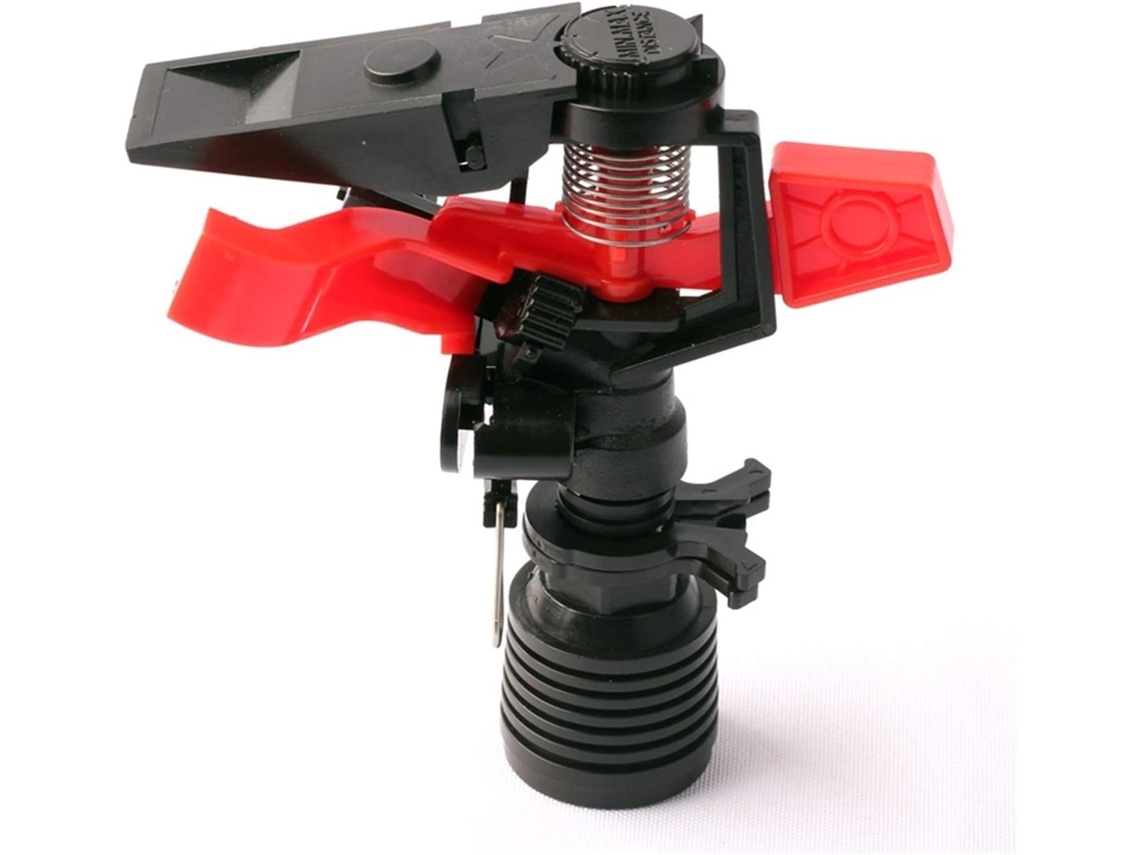Aspersor de irrigação robusto 1,9 cm, braço oscilante, bico giratório 360 graus | S/MARCA