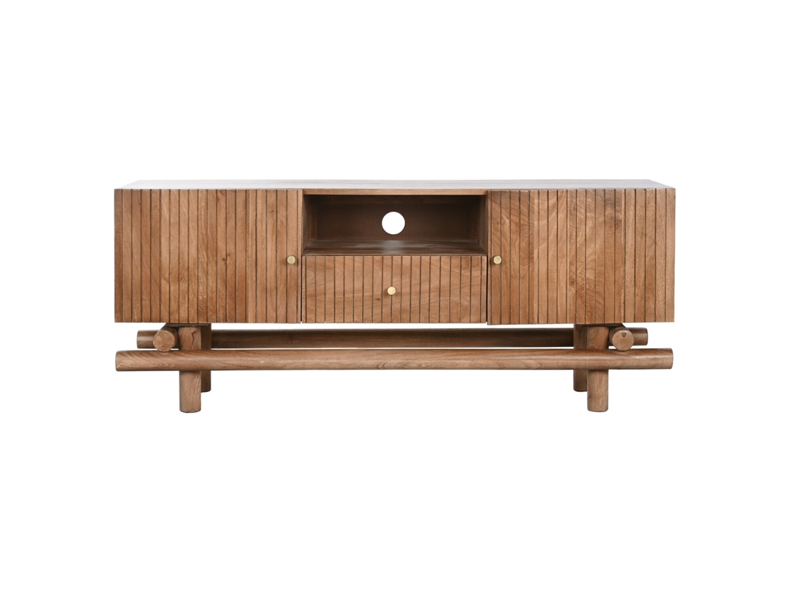 Suporte para TV em madeira de mangueira natural Alexandra House Living (145x42x60cm)