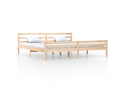 Bed Frame, Bed Frames Vidaxl Marrom Madeira (200 X 200 Cm)