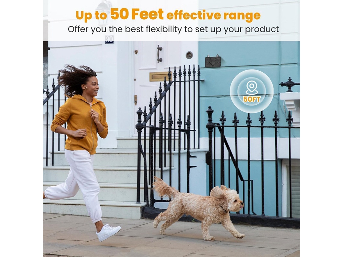 Repelente Ultrassônico para Cães Portátil 50ft 3 Modos