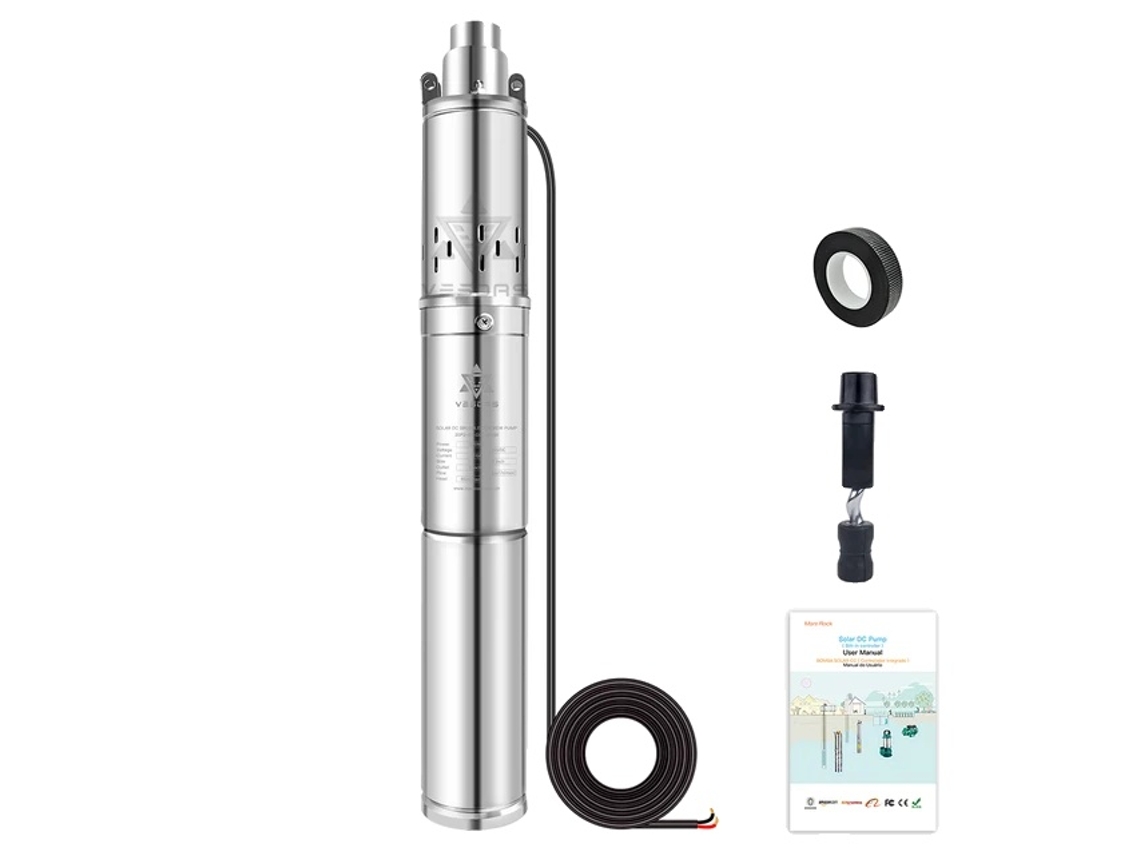 Bomba De Água Solar, Baixa Pressão, Submersível, 3s1.8 100 D48 400bi Oem