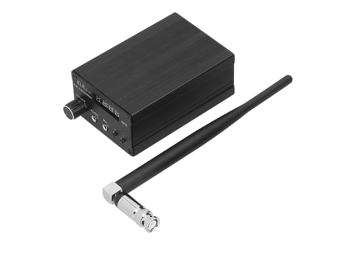 Transmissor Fm Wireless Laxiscreed Com Áudio Estéreo Ajustável Para Transmissão Ao Ar Livre