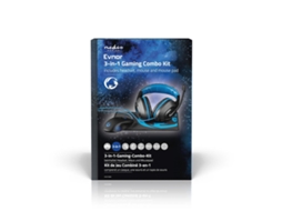 Nedis Gck31100Bk Teclado Preto Azul
