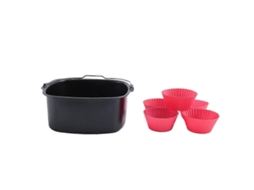 Assadeira Antiaderente Para Fritadeira A Ar Philips, Power Airfryer, Luvas De Silicone Para Forno E Acessórios Para Fritadeira A Ar.