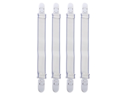 Conjunto de 4 Cintas Lençol Clip Grippers Fino Plano para Colchão
