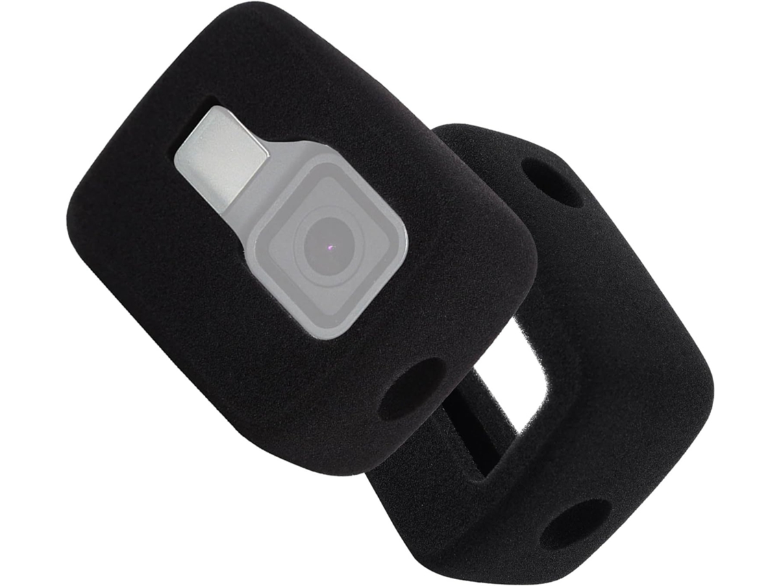 Para-brisa Para Gopro Hero 9, 10 E 11, Caixa Preta Com Estrutura De Espuma Redução Ruído Do Vento.-aquaforge