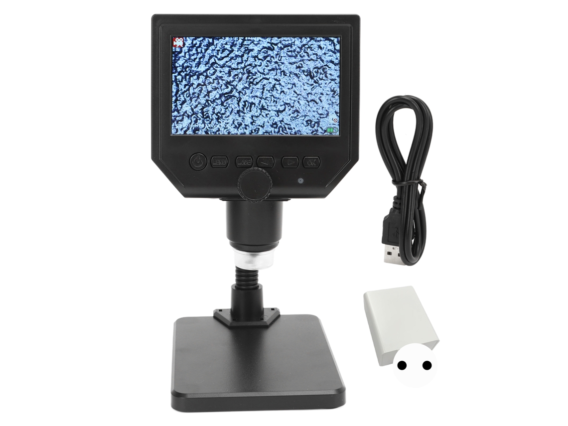 Microscópio digital de 4.3 polegadas com tela IPS 600x alta definição inspeção reparo câmera plug UE 100-240V S/MARCA