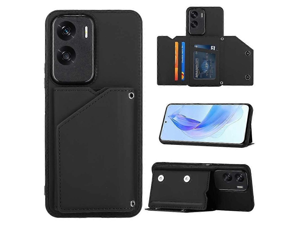 Capa Para Celular Honor 90 Lite/x50i Com Detalhes Em Pu + Tpu + Pc E Compartimentos Para Cartões.
