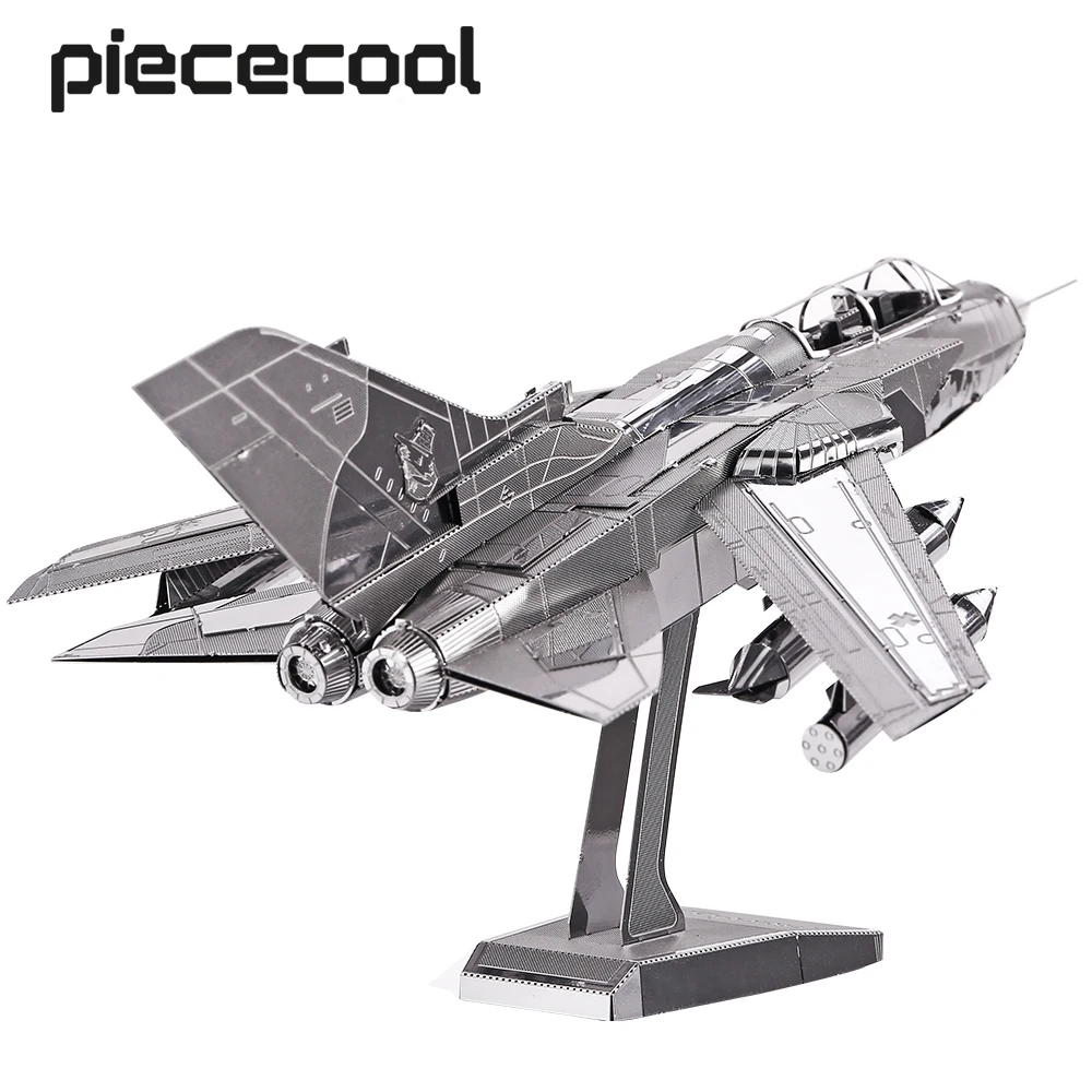 Quebra-cabeça 3d De Metal, Design De Jato De Combate Tornado, Brinquedo Para Montar