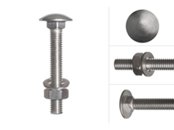 Parafuso Cabeça Redonda de Aço Inox M8 X 55 Mm 50 Peças WOVAR
