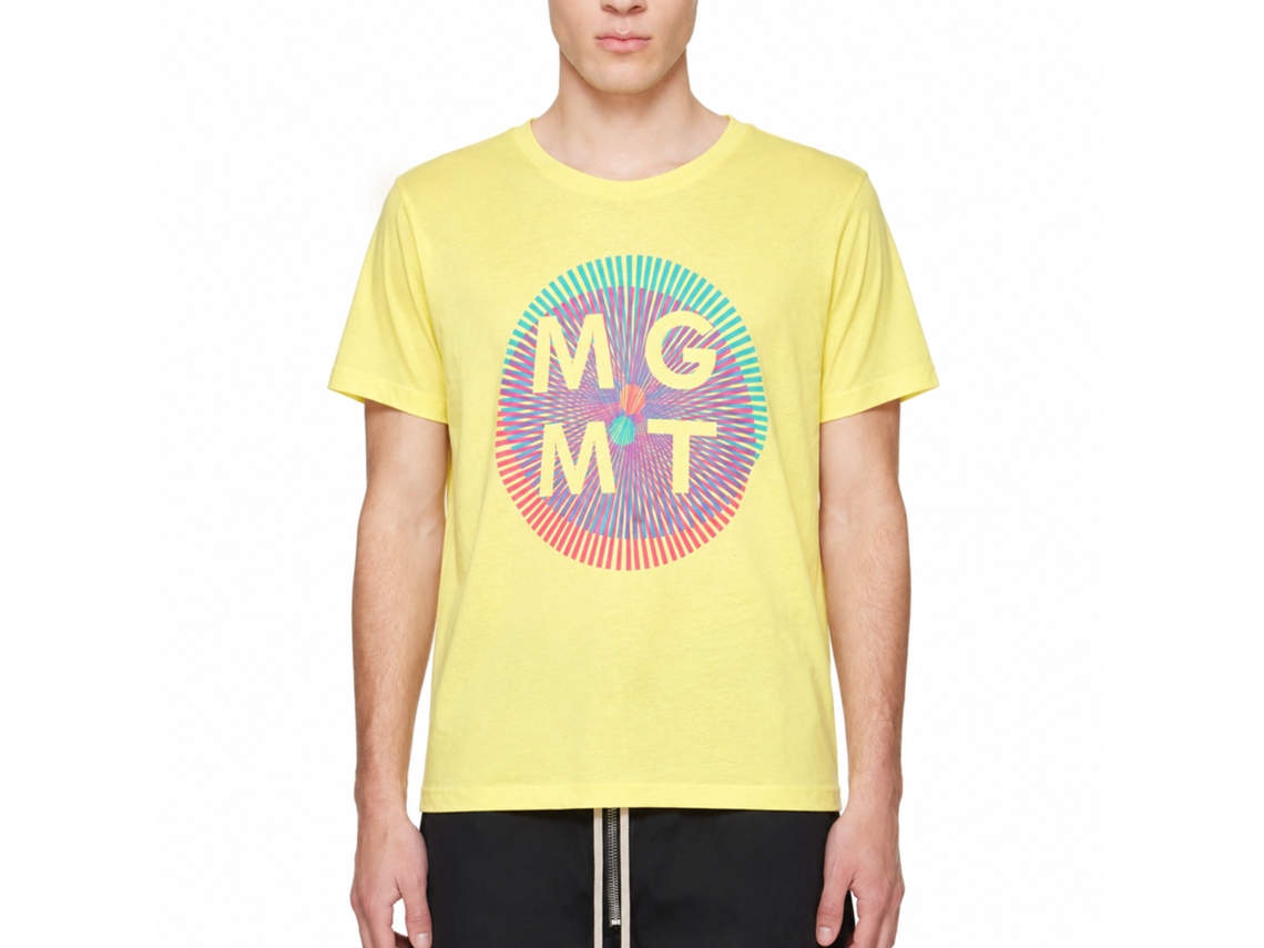 Mgmt Op-art Yellow T-shirt Unisex Adults Size:l