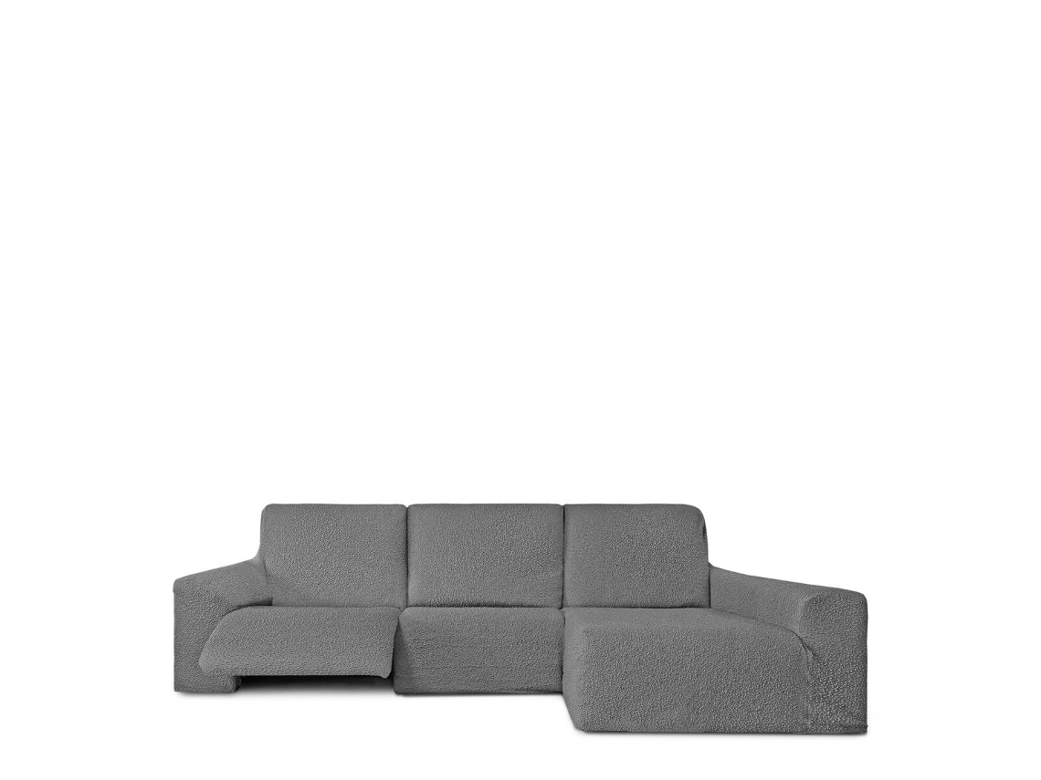 Capa para chaise longue de braço comprido direito EYSA ROC Cinzento claro 180 x 120 x 360 cm