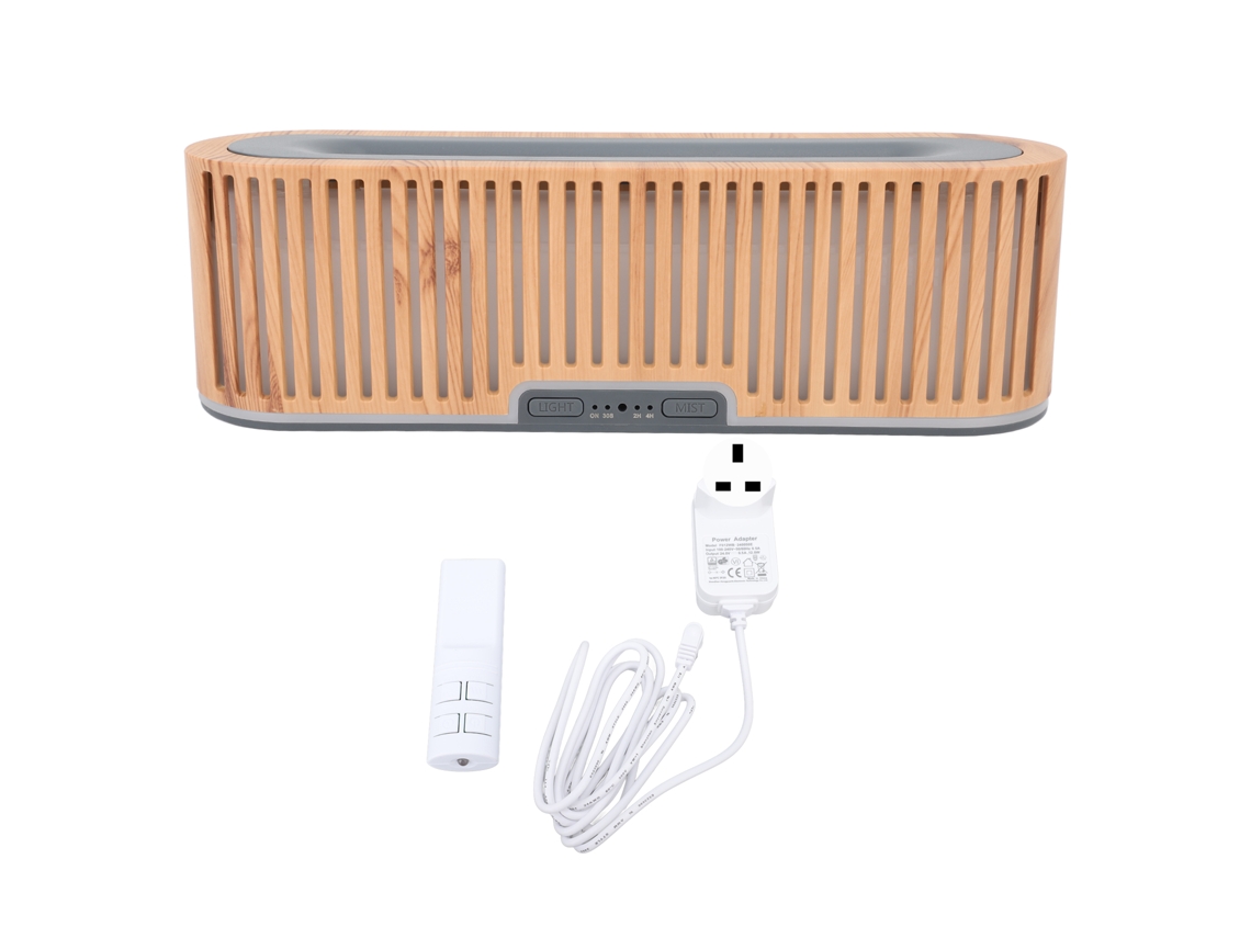 Difusor de Óleo Essencial com Chamas 7 Cores Luz Ambiente Ultra Silencioso 200ml Plug Uk