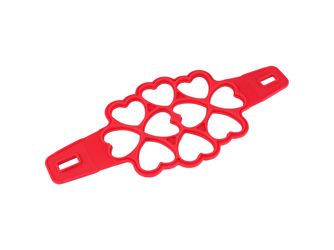 KOFIHETY Forma de panqueca de silicone reutilizável, forma de panqueca em formato de ovo, utensílio de cozinha antiaderente 4