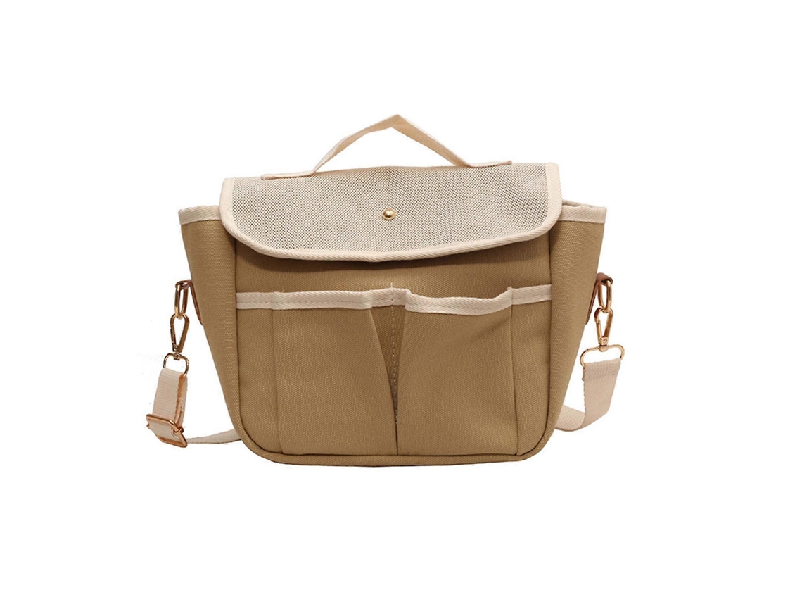 Bolsa Transversal Feminina De Estilo Japonês Com Grande Capacidade, Ideal Para Compras, Compras, Escola Ou Como Bolsa De Mão.