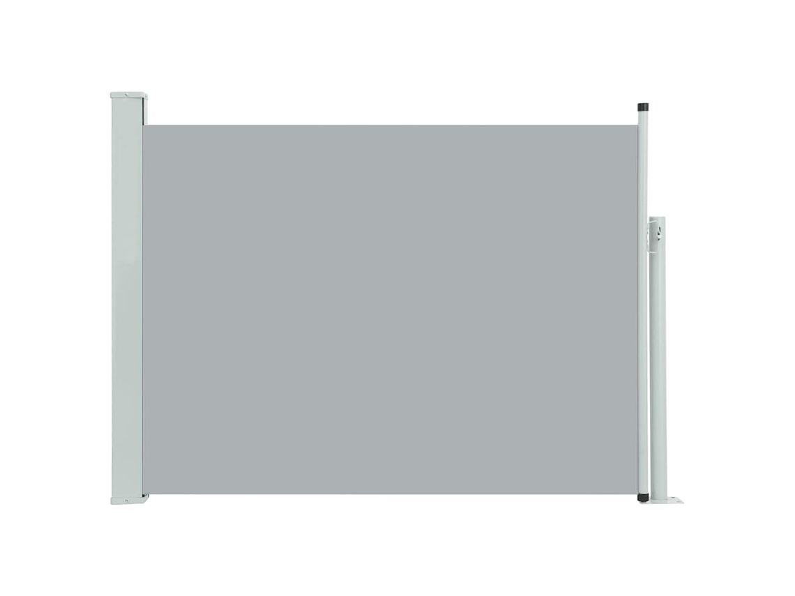 Conjunto 1 Toldo Lateral Vidaxl Cinzeto Tecido (500 X 500 X 100 Cm)
