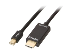 Lurelia Cabo Adaptador Mini Displayport Para Hdmi 4k 30 Hz 1m Preto