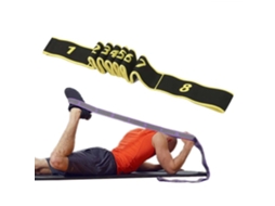 Faixa Elástica Amarela Para Ioga E Pilates, Ideal Alongamento Melhora Da Mobilidade.-aquaforge