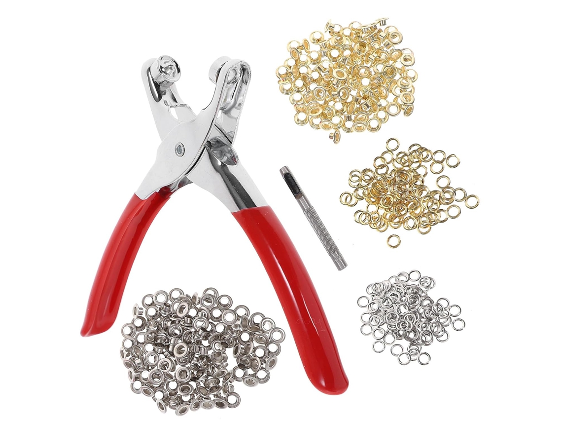 Kit de alicates para instalação de telhas metálicas e reparo de têxteis e