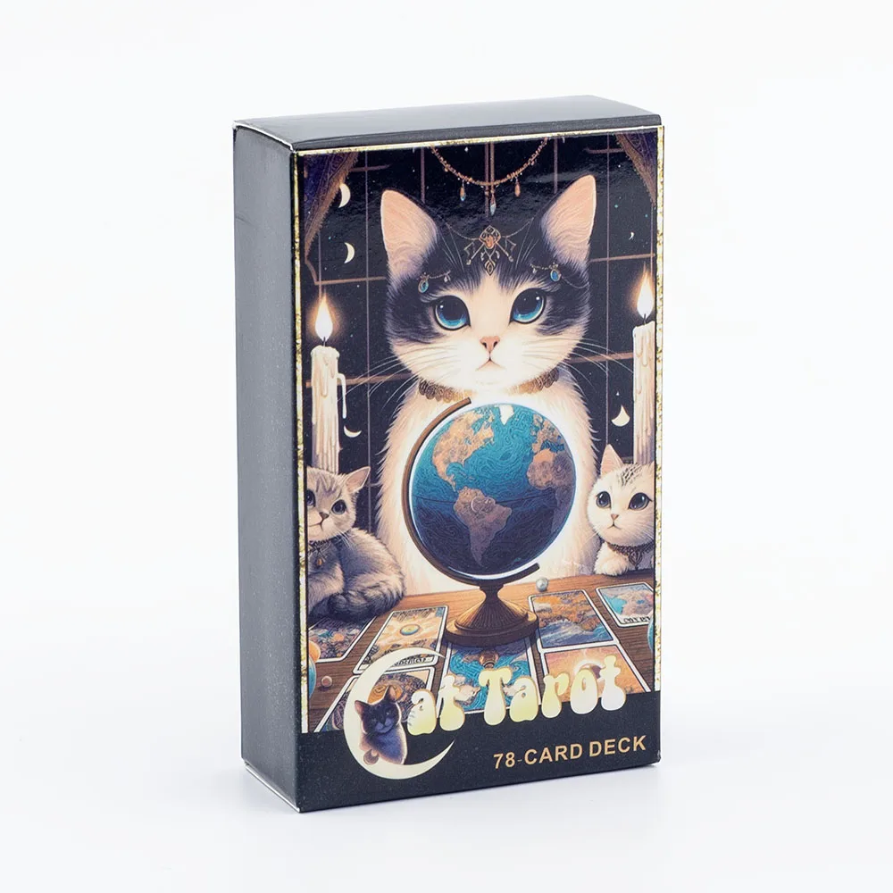Tarô Dos Gatos, 78 Cartas, Versão Em Inglês De Alta Qualidade, Jogo De Tabuleiro