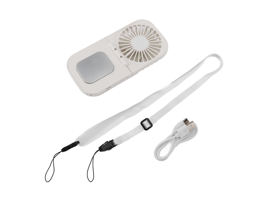 Ventilador de acampamento portátil com lanterna LED, recarregável USB, para outdoor, teto, preto/verde S/MARCA