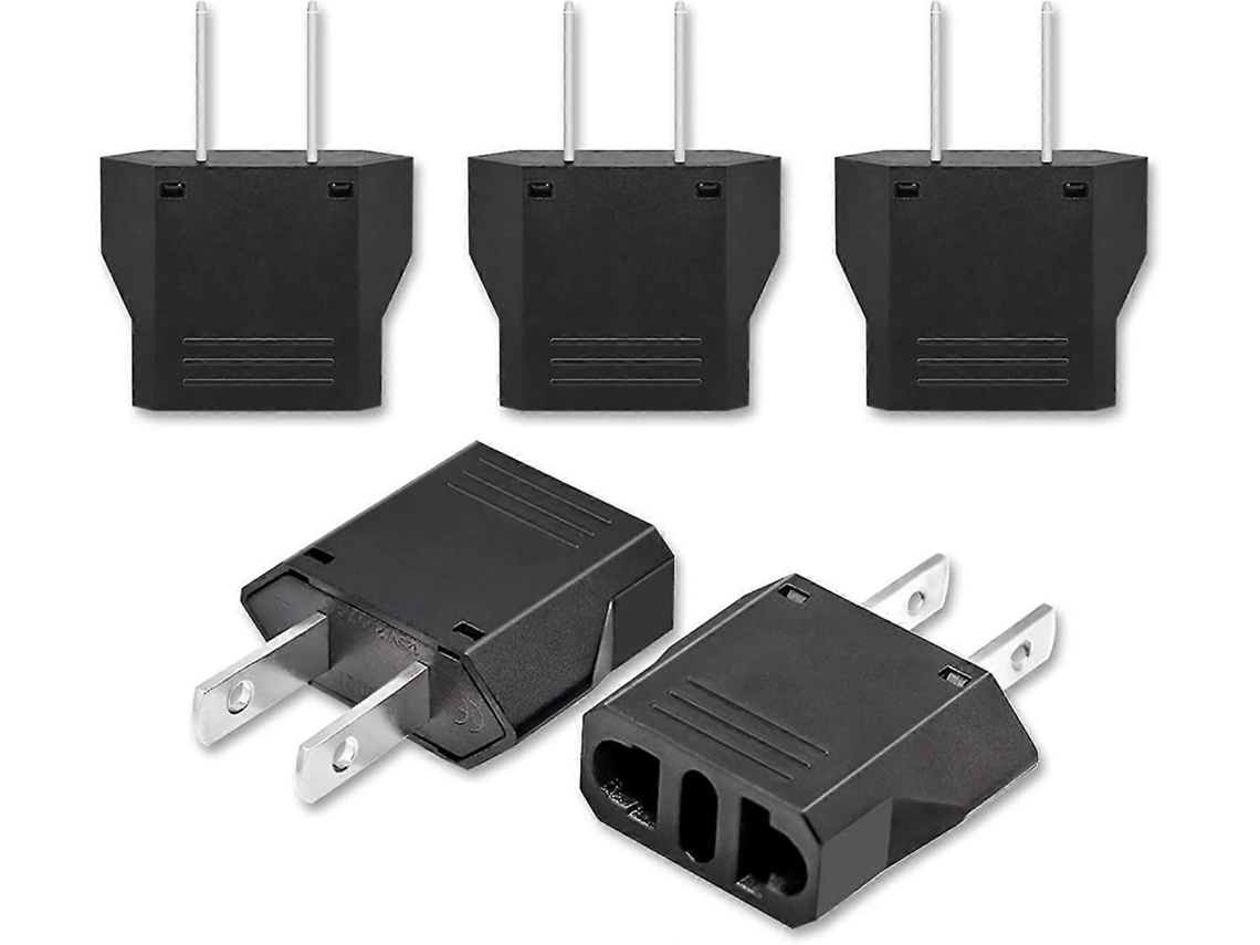 Adaptador França, Eua, 5 Unidades, Adaptador De Viagem Canadá, Adaptador Internacional França, México