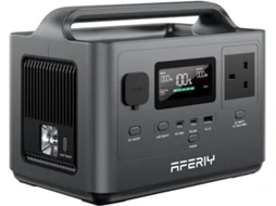 Estação de Energia Portátil 400W, 256Wh Bateria LiFePO4, Carga Rápida em 1.5h, 5 Portas, Onda Senoidal Pura 230V, Fonte de Alimentação UPS