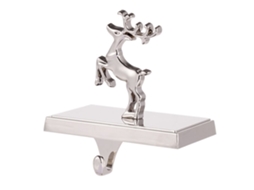 Suporte para Meia de Natal em Metal Prateado, Ergonômico, Uso Diário STELASPLEN
