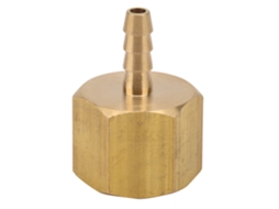 Conector De Mangueira De Latão Com Rosca Acoplador (1/8" Id Mangueira * 1/4" Npt Fêmea)