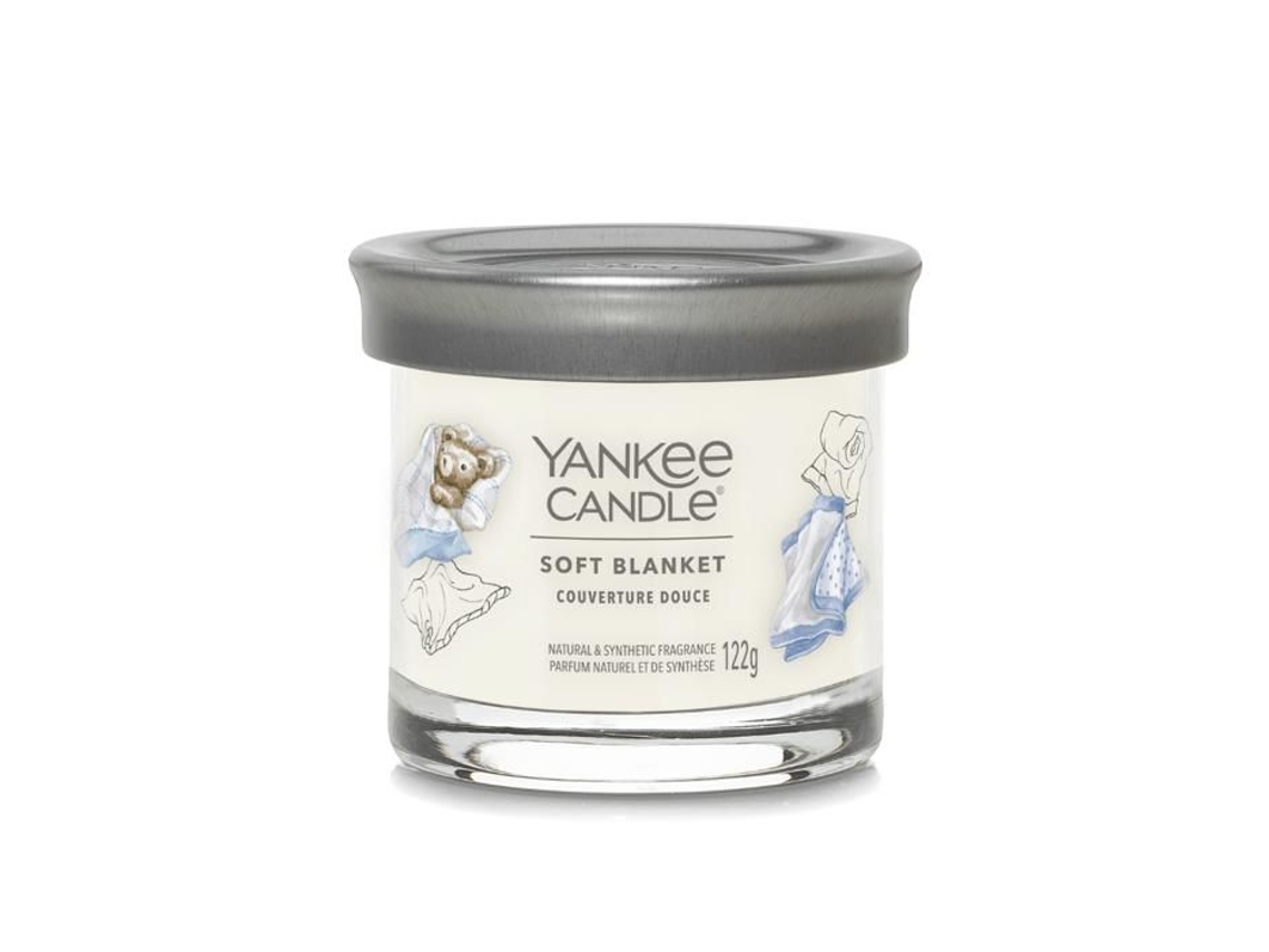 Vela Perfumada Yankee Candle Piccola Signature Soft Blanket Cera De Soja Vidro 122g