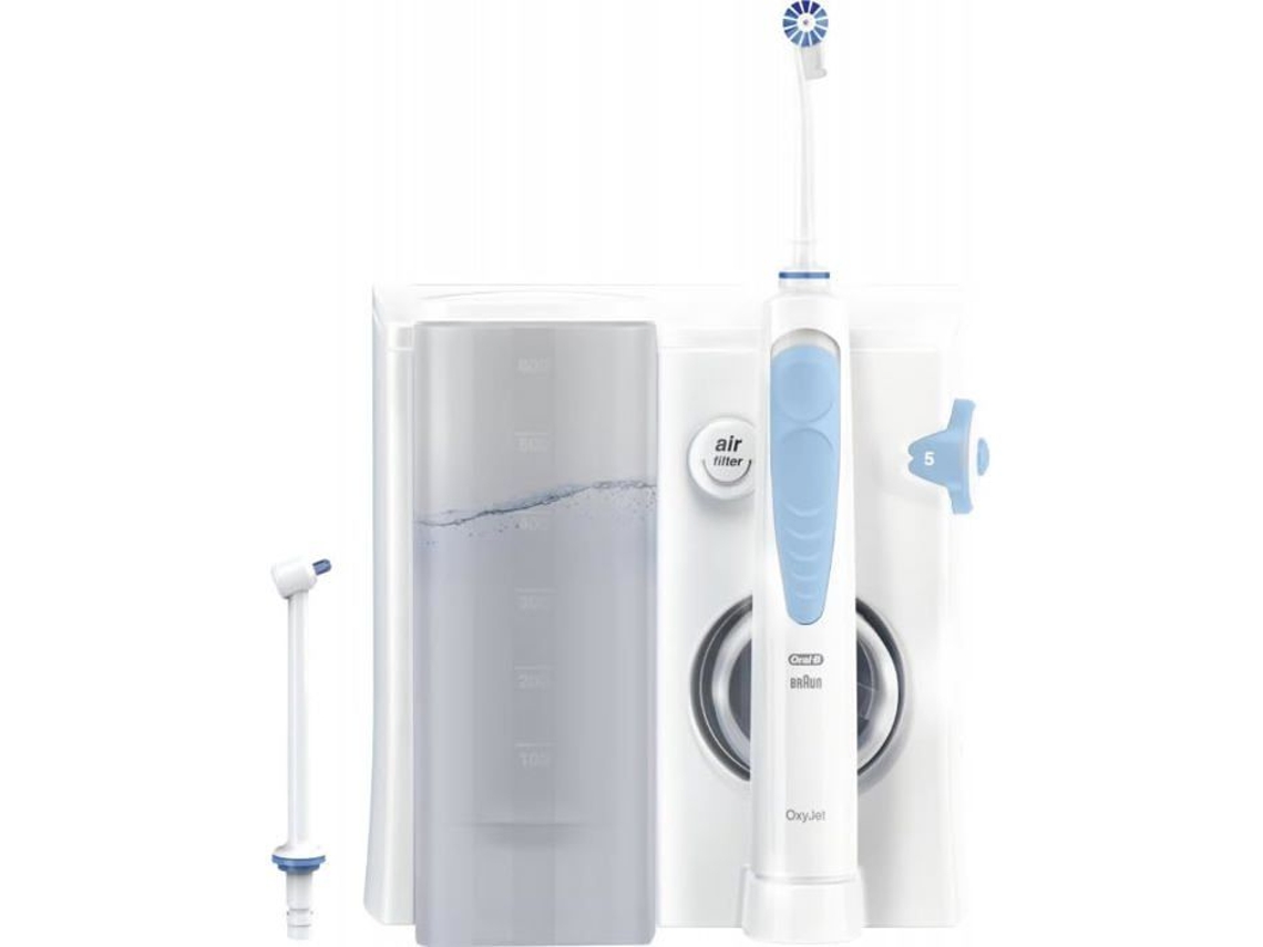 Irrigador Dental Oral B Centro De Saúde Bucal 5 Modos De Limpeza 1 Ponteira Oxyjet 4 Jatos De Água