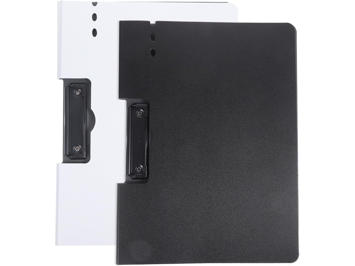 Conjunto de 2 Pastas Organizadoras Horizontais A4 em Plástico Stobaza, Multifuncionais, para Arquivos, Armazen