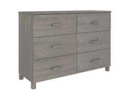 Sideboard, Sideboards Vidaxl Cinzeto Madeira De Pinho (n/a)