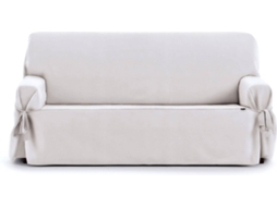 Capa de Sofá 3 Lugares Jaquard EYSA Levante (110 x 70 x 230 cm - Algodão e Poliéster - Blanco)