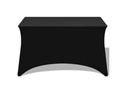 Maison Exclusive - Toalha de mesa extensível, 2 peças, 183x76x74 cm, preta