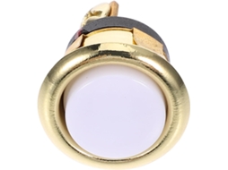 Botão vintage Abaodam Campainha com luz LED, elo metálico com elegante acabamento dourado, 16 mm de diâmetro.