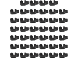 Frcolor 40 Peças De Fechos Fivela Plástico Preto Portas Gaiolas Animais Estimação, Clipes De Cerca, Fechos Robustos