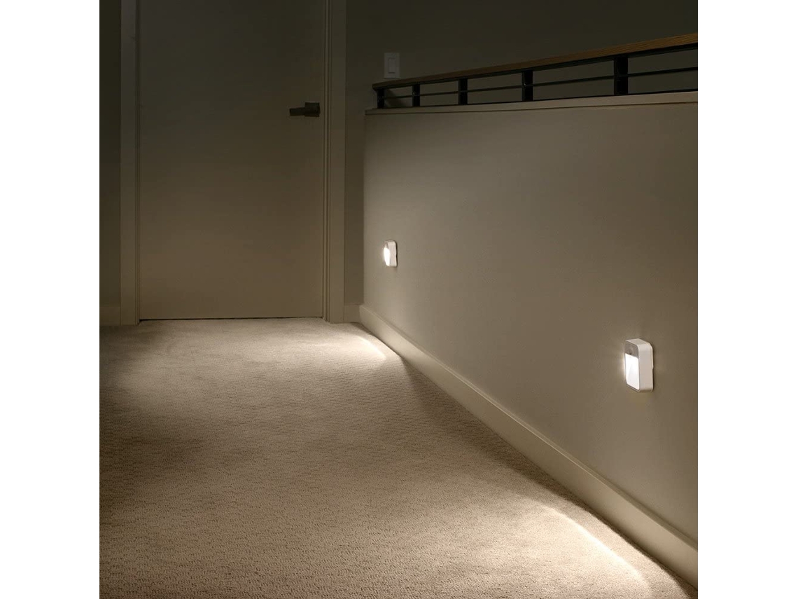 Luz com Sensor de Movimento para Corredor, Escadas, Cozinha, Sala de Estar, Pacote com 2 Unidades BRILVIBERA