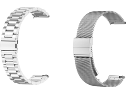 Conjunto De 2 Pulseiras Metálicas Compatíveis Com O Watch Gt 5 41 Mm,