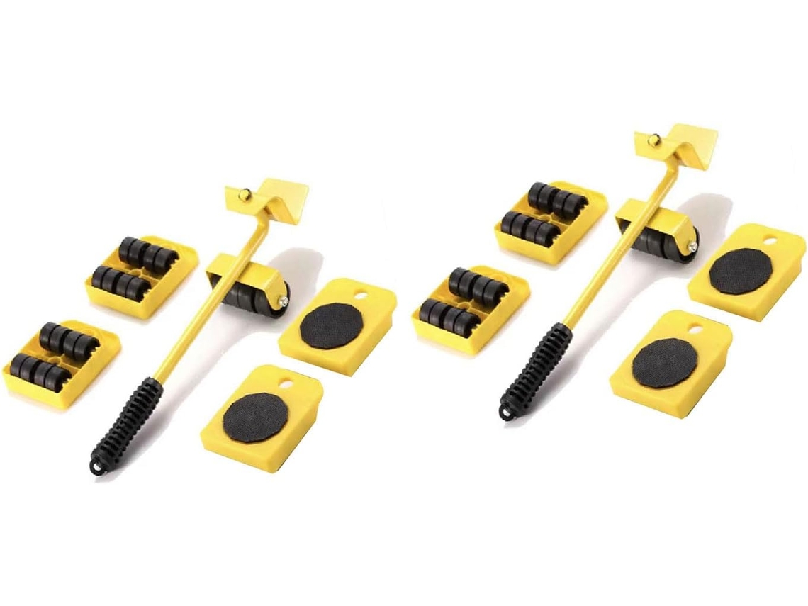 Conjunto de Rodízios Para Movimentação Móveis Reforçados, Com Acessório para Transporte de Eletrodomésticos, Deslizante