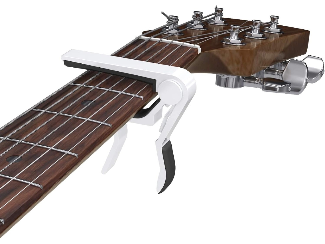 Lurelia Capotraste Troca Rápida Liga De Zinco Para Guitarra, Baixo, Ukulele E Banjo, Rosa, Universal
