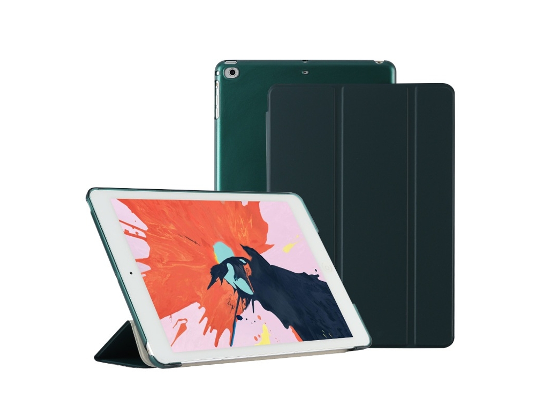 Lurelia Capa Para Ipad 10.2 Em Couro E Pc, Com Repouso/despertar, Verde