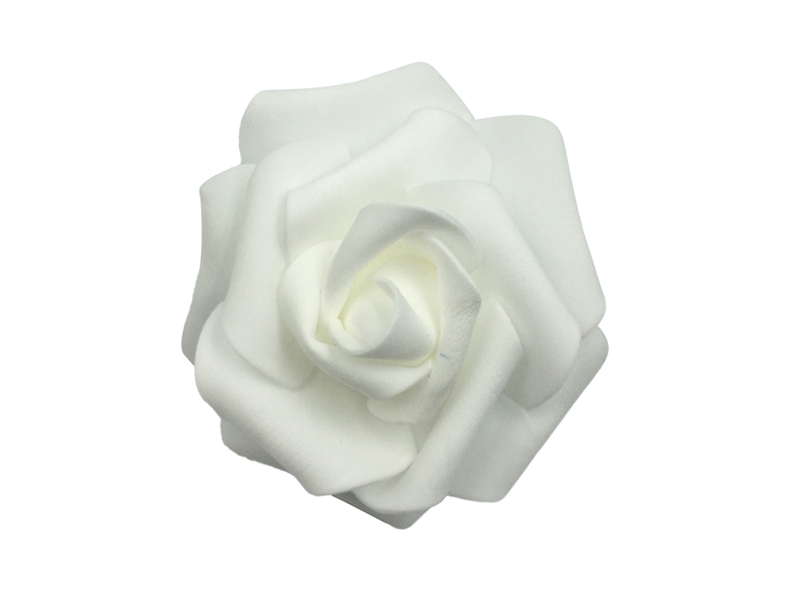 Luz De Corda Com Rosas De Espuma Artificial Decorativa Branca