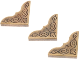 24 Peças - 25x25mm - Protecteur D'angle Couleur Bronze - Décor For Livre - Álbum De Recortes